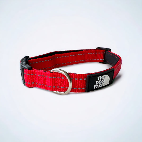 Padded Reflective Collar - Red by The Dog Face