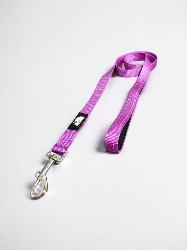 The Dog Face Reflective Leash - Purple