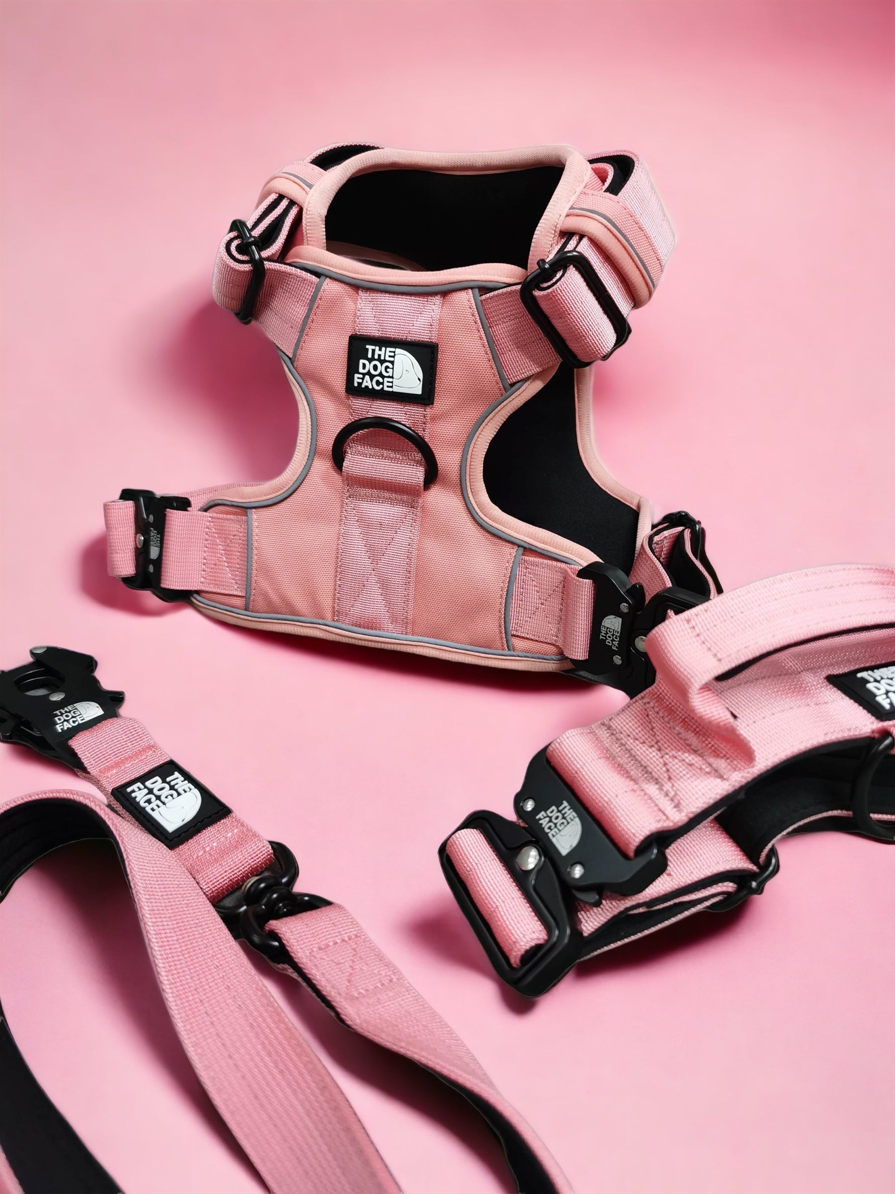 Pink tactical dog harness hotsell